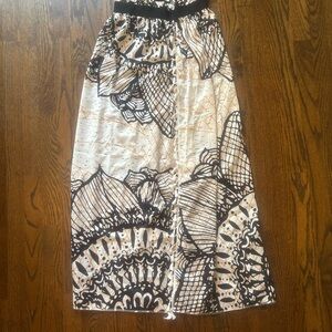 Printed summer maxi skirt